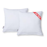 KISSENBEZUG Soft Jersey 2er-Set 80/80 cm - Weiß, Naturmaterialien (80/80cm) - DarBene