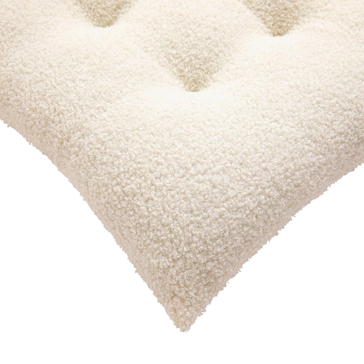 STUHLKISSEN mit Steppnaht Wooly Beige 38/38/6 cm - Beige, Textil (38/38/6cm) - Douceur d´intérieur