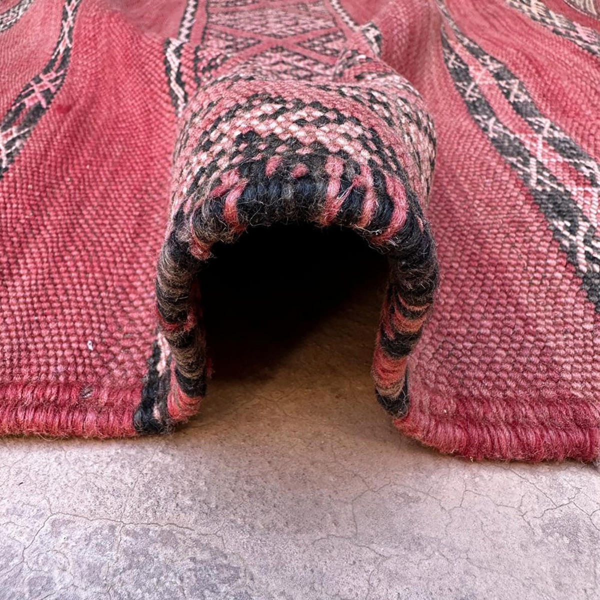 BERBERTEPPICH aus reiner Wolle 150x 282 cm - Pink, Naturmaterialien (150/282cm) - AFK Living