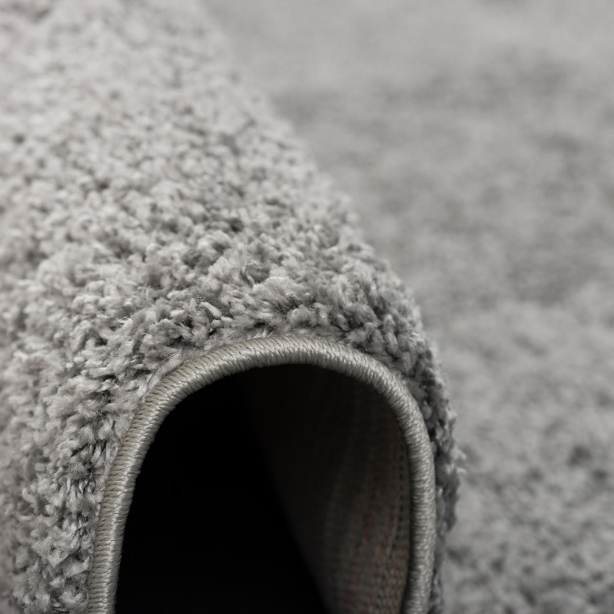 HOCHFLOR LANGFLOR TEPPICH ALOHA RUND - Grau, Textil (200/200cm) - Pergamon