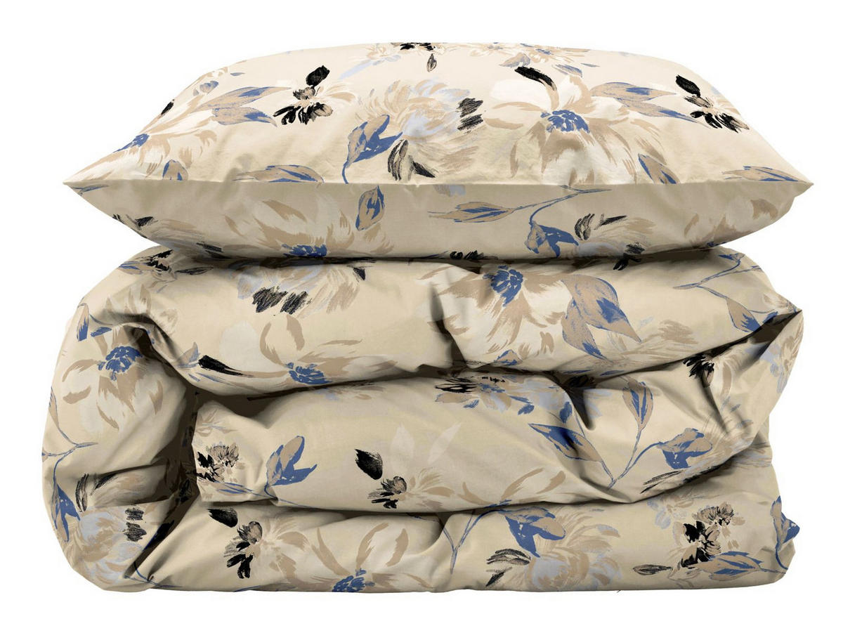 BETTWÄSCHE History Bloom beige 135/200 cm Bio-Baumwolle - Beige, Textil (135/200cm) - Södahl
