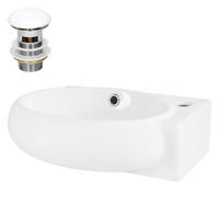 WASCHBECKEN - Weiß, Keramik (28/15/43cm) - ML-DESIGN