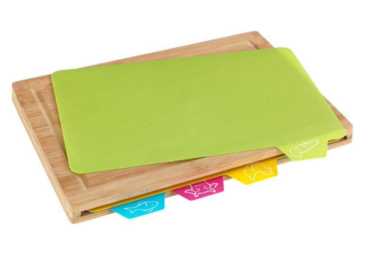 SCHNEIDEBRETT-SET Bella 22,5/32,5/2,3 cm - Multicolor, Naturmaterialien (32.5/22.5cm) - Wenko