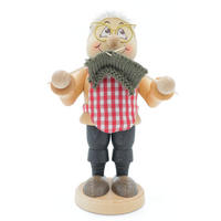 RAUCHFIGUR Wichtel m. Fuss Oma 16,5 cm - Multicolor, Holz (9/16.5/0.1cm)