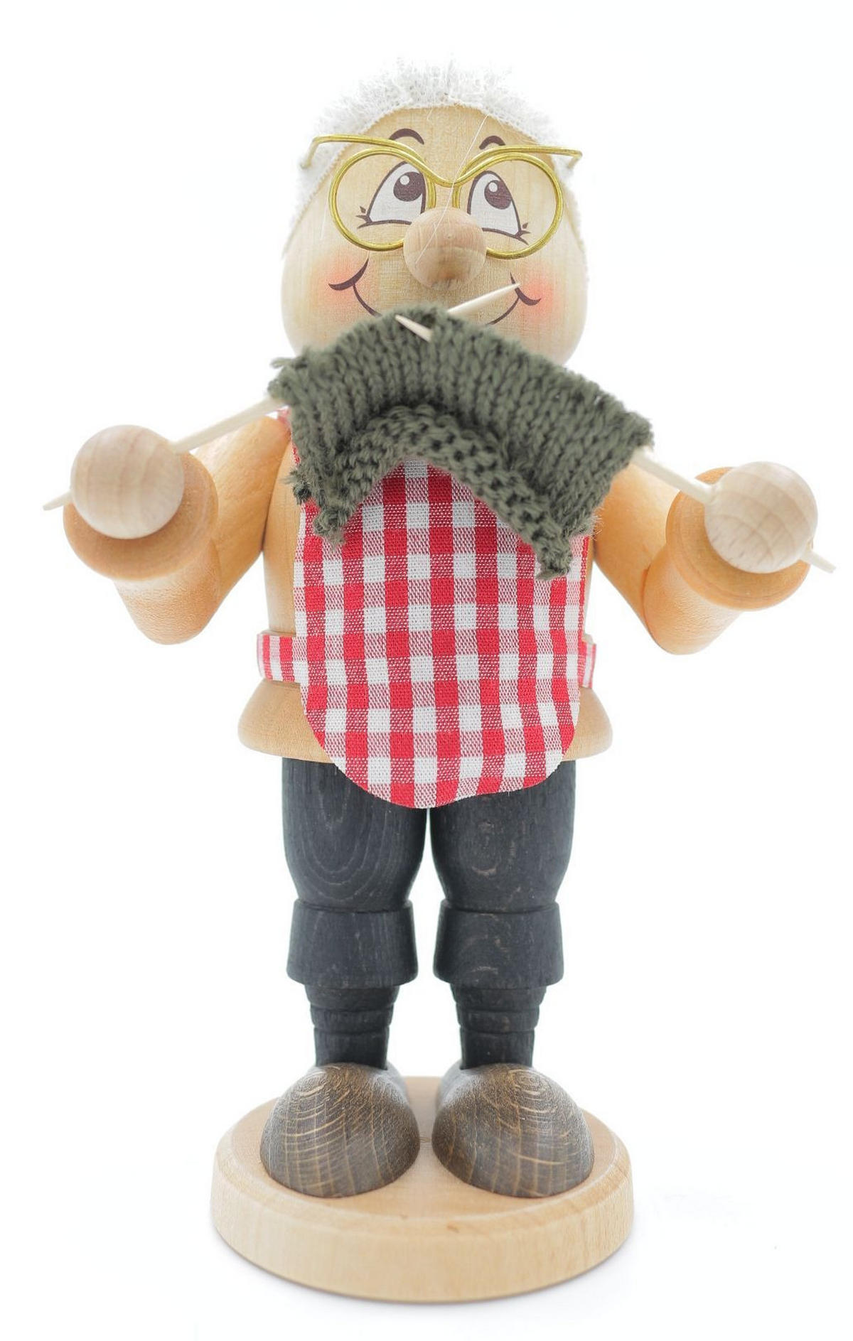 RAUCHFIGUR Wichtel m. Fuss Oma 16,5 cm - Multicolor, Holz (9/16.5/0.1cm)