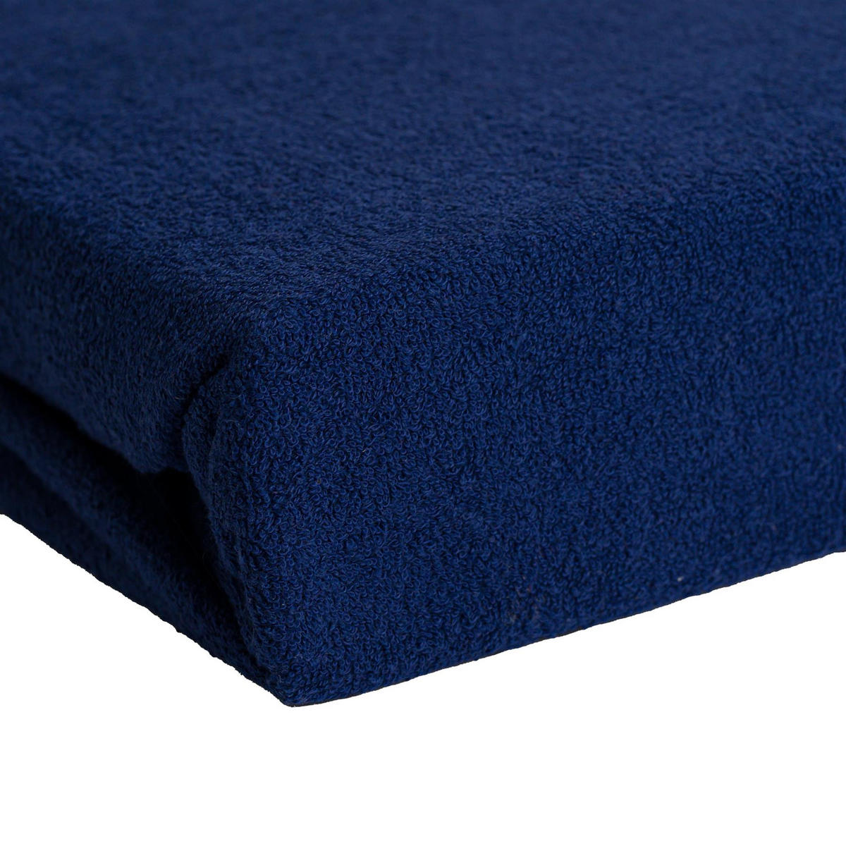 FROTTEE-SPANNBETTLAKEN 100x200 cm Navy Blau, Warmes Winter Bettlaken - Blau, Textil (100/200cm) - Carpe Sonno