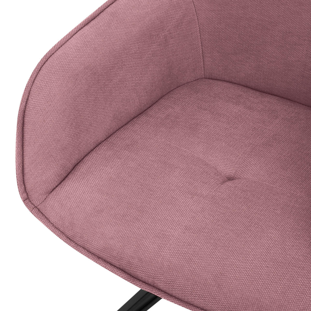 ESSZIMMERSTUHL 2er Set altrosa - Pink, Textil (61/84.5/57cm) - ML-DESIGN