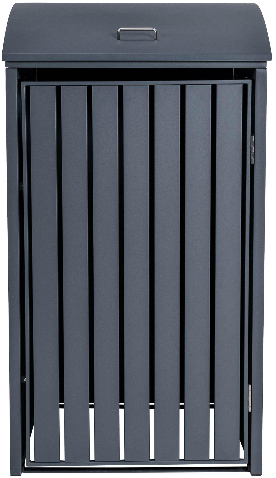 MÜLLTONNENVERKLEIDUNG 72/80/133 cm Metall Anthrazit - Anthrazit, Metall (72/133/80cm) - CLP