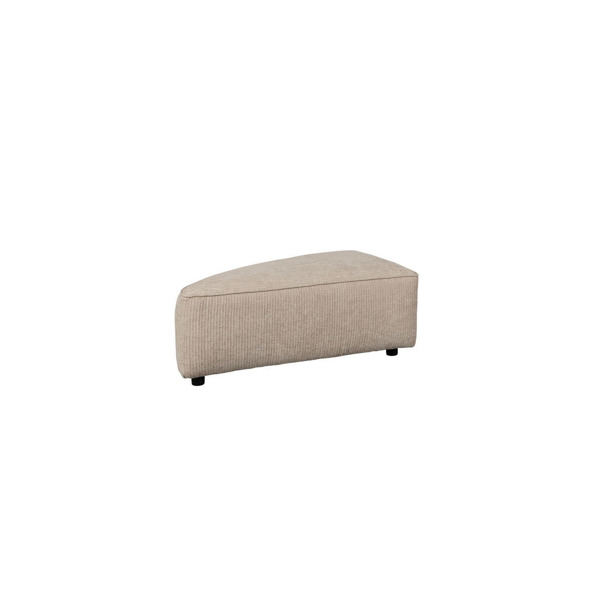 SOFA ELEMENT Hunter Rund Ecken Links Sand/ Beige - Beige, Textil (60/38/100cm) - Zuiver