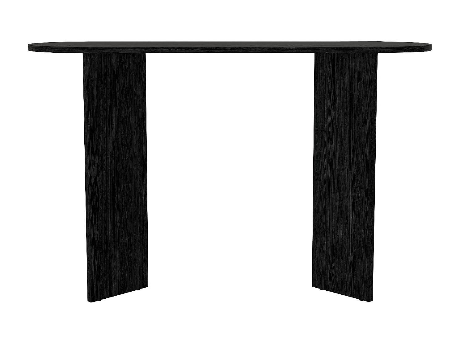 KONSOLENTISCH - 120 cm x 35 cm - Holz, Platte - Schwarz TOPANIA - Schwarz, Holz (35/120/74cm) - Vente-Unique