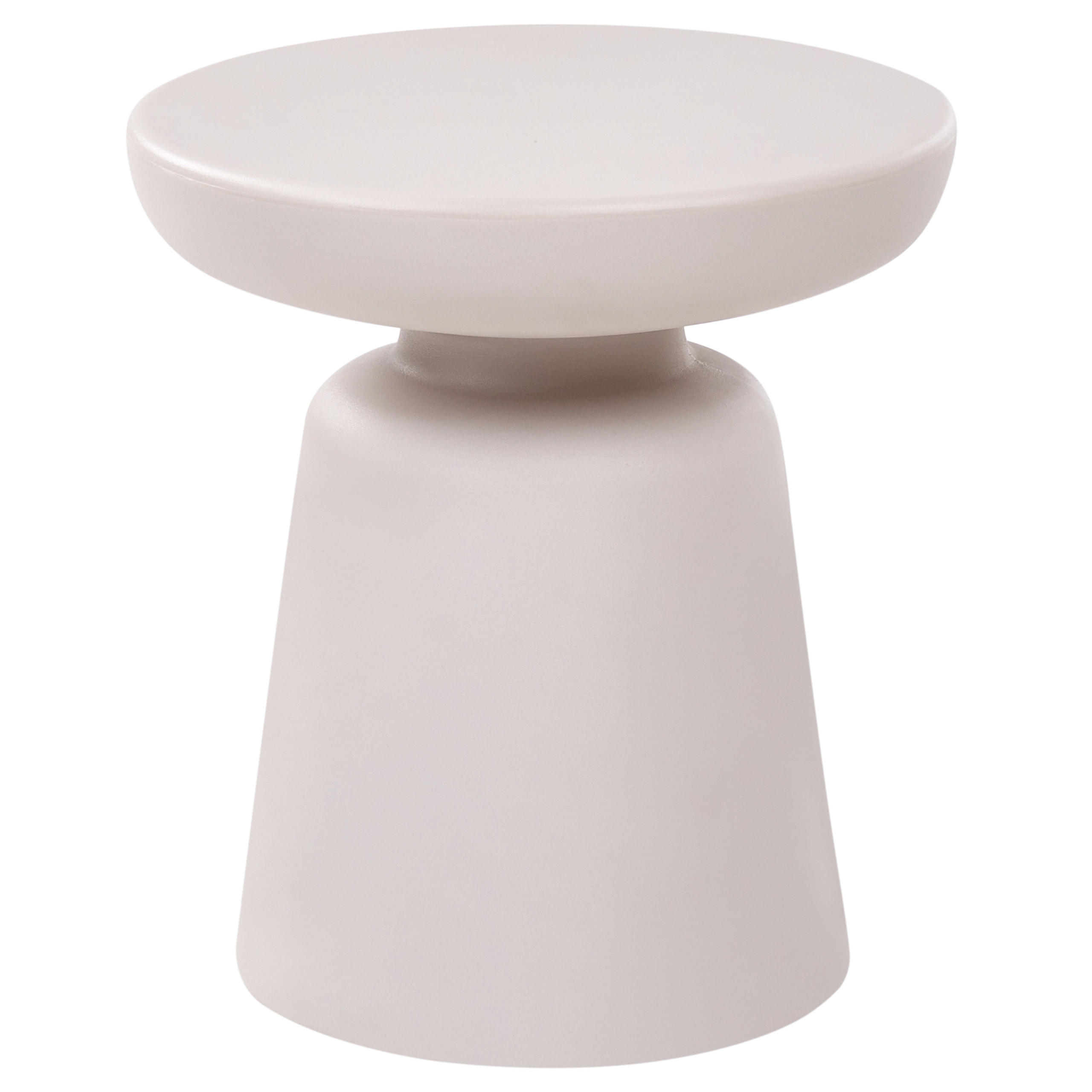 Beliani Beistelltisch Hellgrau, Grau 39x44x39 cm