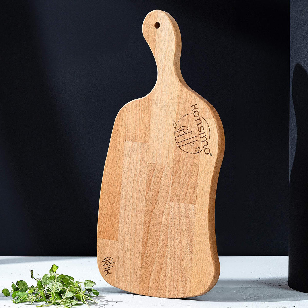 SCHNEIDEBRETT Holz Buche geölt LIVO 6-tlg - Buchefarben, Holz (16/33cm) - KONSIMO®