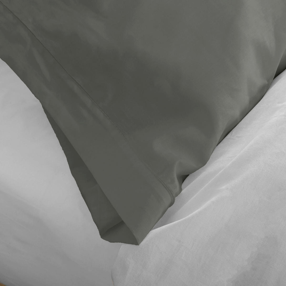 KISSENBEZUG basic 50x75 cm (x2) stein - Pinienfarben, Textil (50/75cm) - Happy Friday