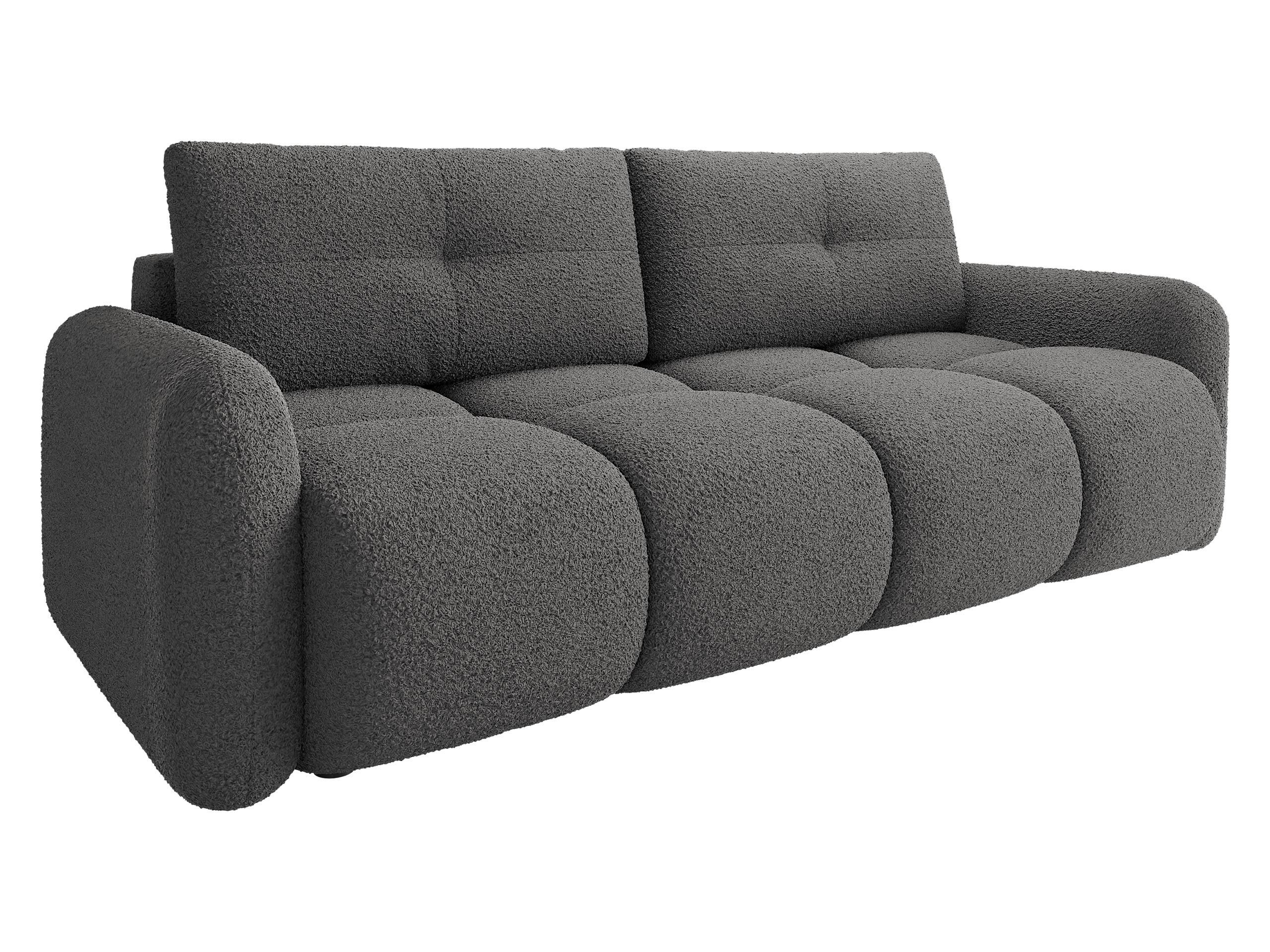 SCHLAFSOFA Sandy - Schwarz/Grau, Holz/Kunststoff (232/94/121cm) - MIRJAN24