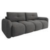 SCHLAFSOFA Sandy - Schwarz/Grau, Holz/Kunststoff (232/94/121cm) - MIRJAN24