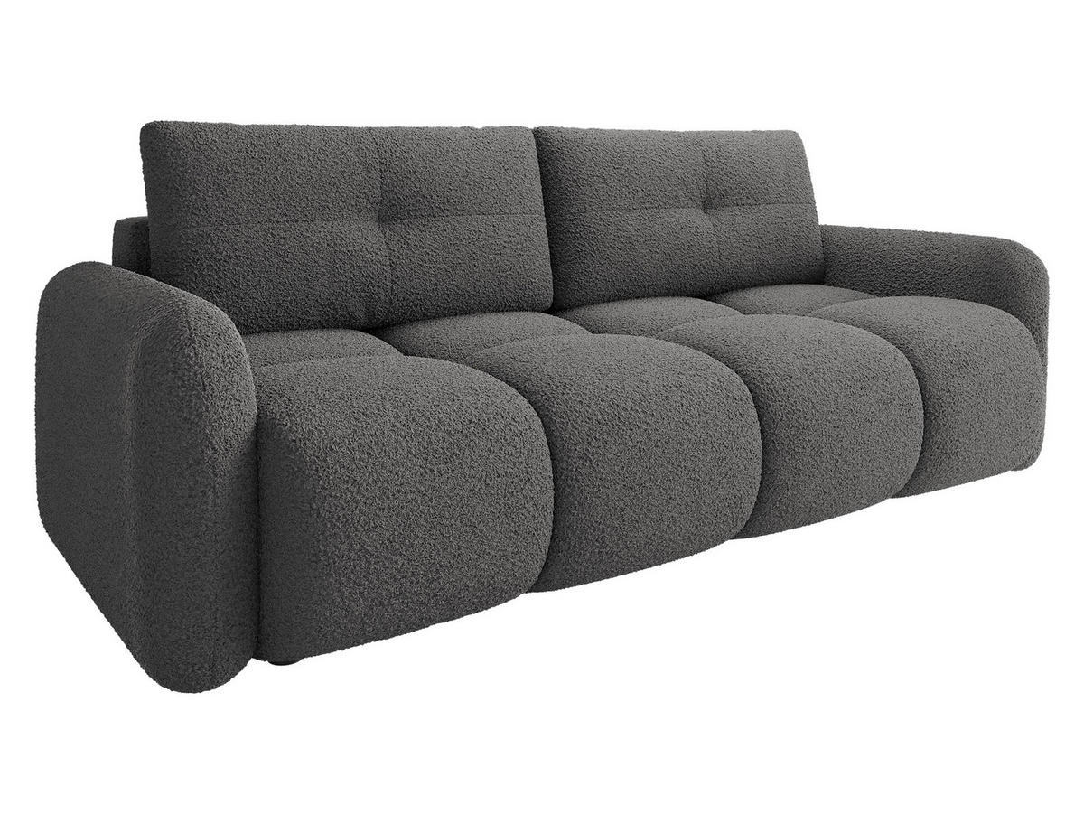 SCHLAFSOFA Sandy - Schwarz/Grau, Holz/Kunststoff (232/94/121cm) - MIRJAN24