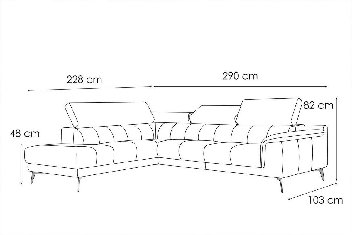 ECKSOFA FIERO 5-Sitzer, mintgrün - Schwarz/Mintgrün, Holzwerkstoff/Textil (158/269cm) - Courtois Laville