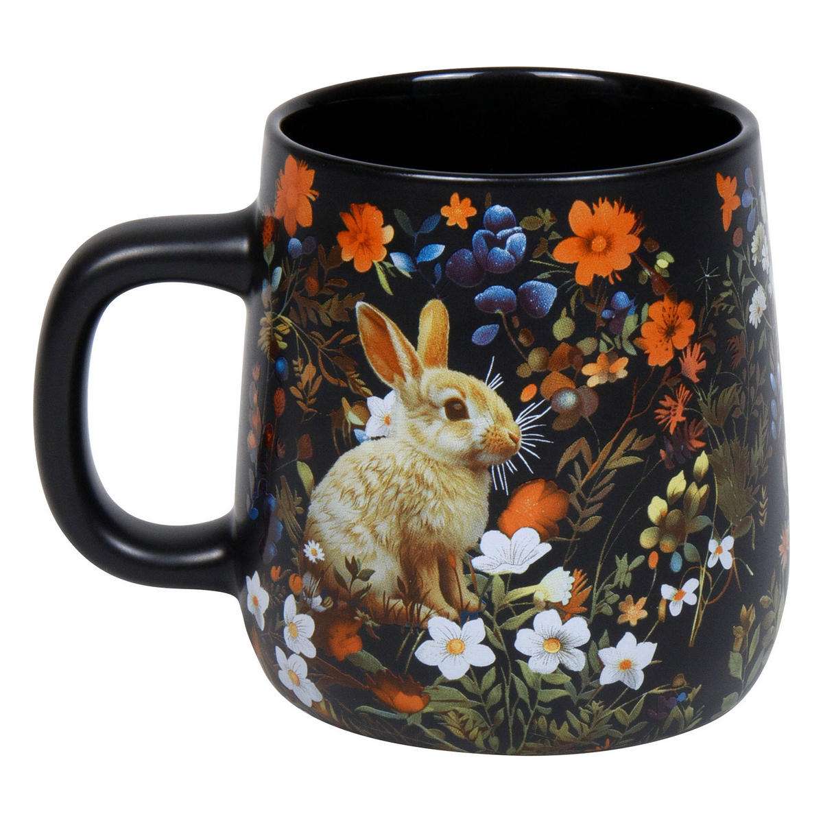 KAFFEEBECHER Forest Wildlife - Rabbit - Naturfarben, Keramik (0.4L) - Könitz
