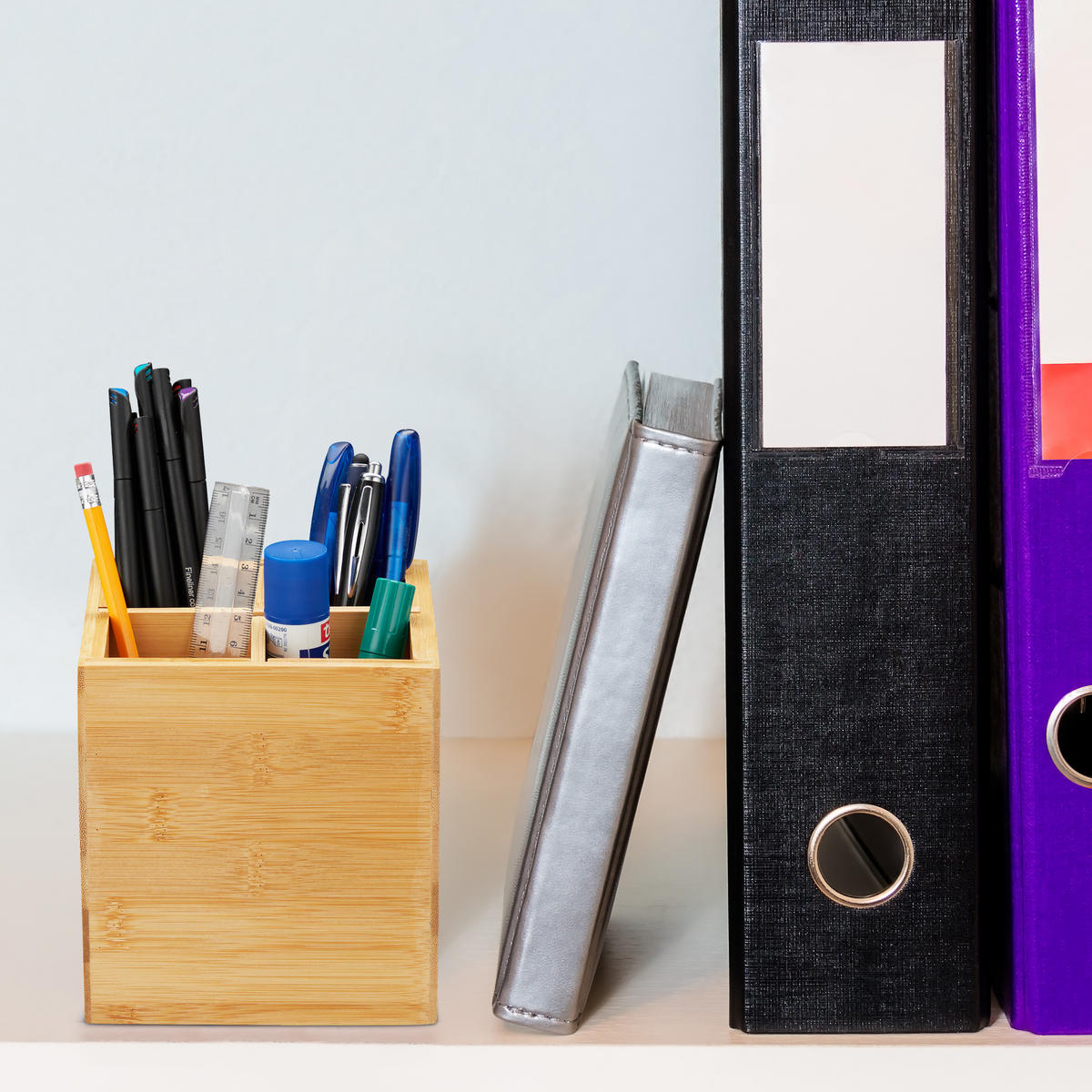 BESTECKSTÄNDER - Hellbraun, Holz (13.5/14.5/13.5cm) - Relaxdays