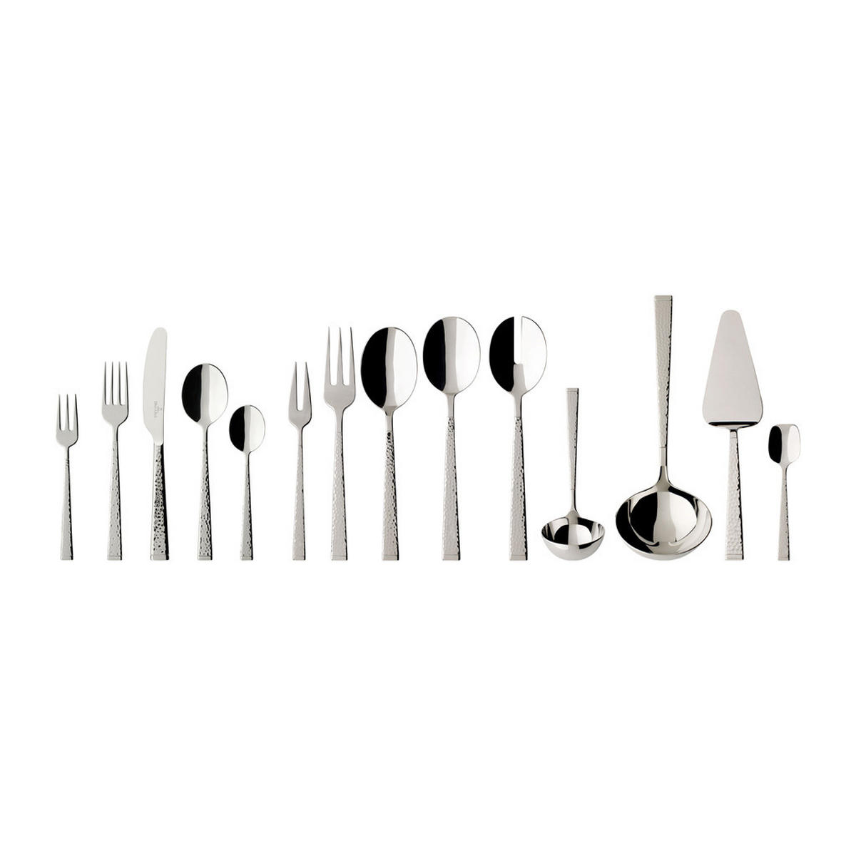TAFELBESTECK Blacksmith silber 70er Set - Silberfarben, Metall - Villeroy & Boch