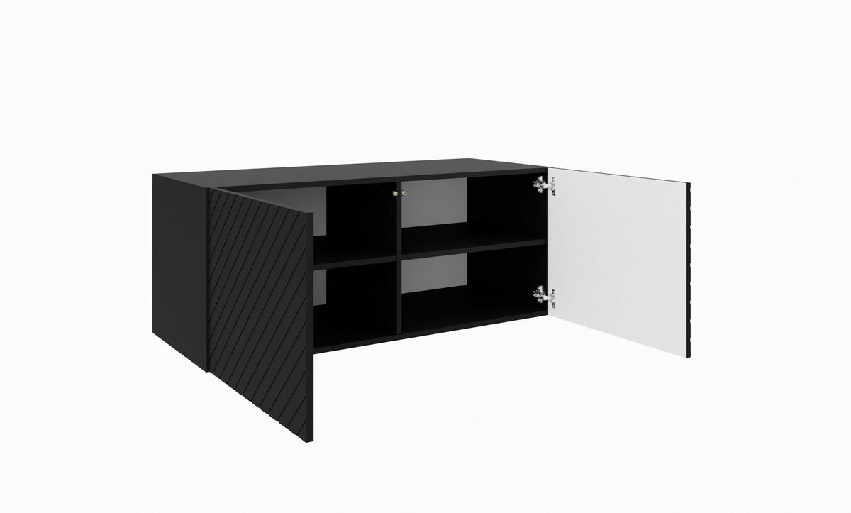 TV-SCHRANK KLER - Schwarz, Holzwerkstoff (100/41/40cm) - Meblini