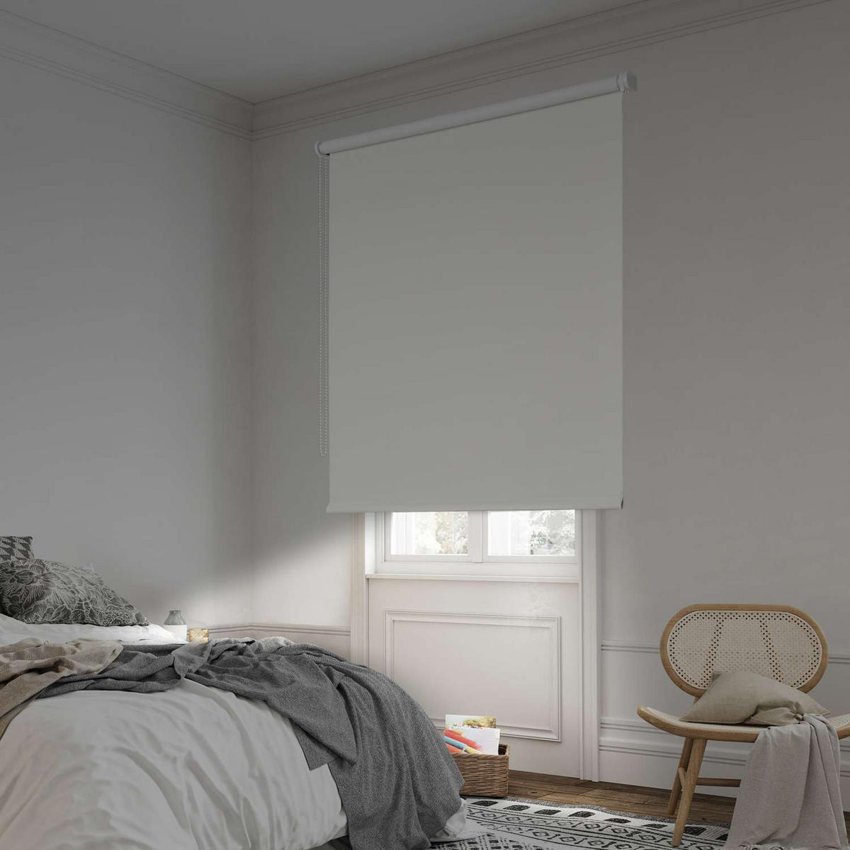 VERDUNKELUNGSROLLO Creme 140x180 cm - Beige, Kunststoff (140/180cm) - STORESDECO