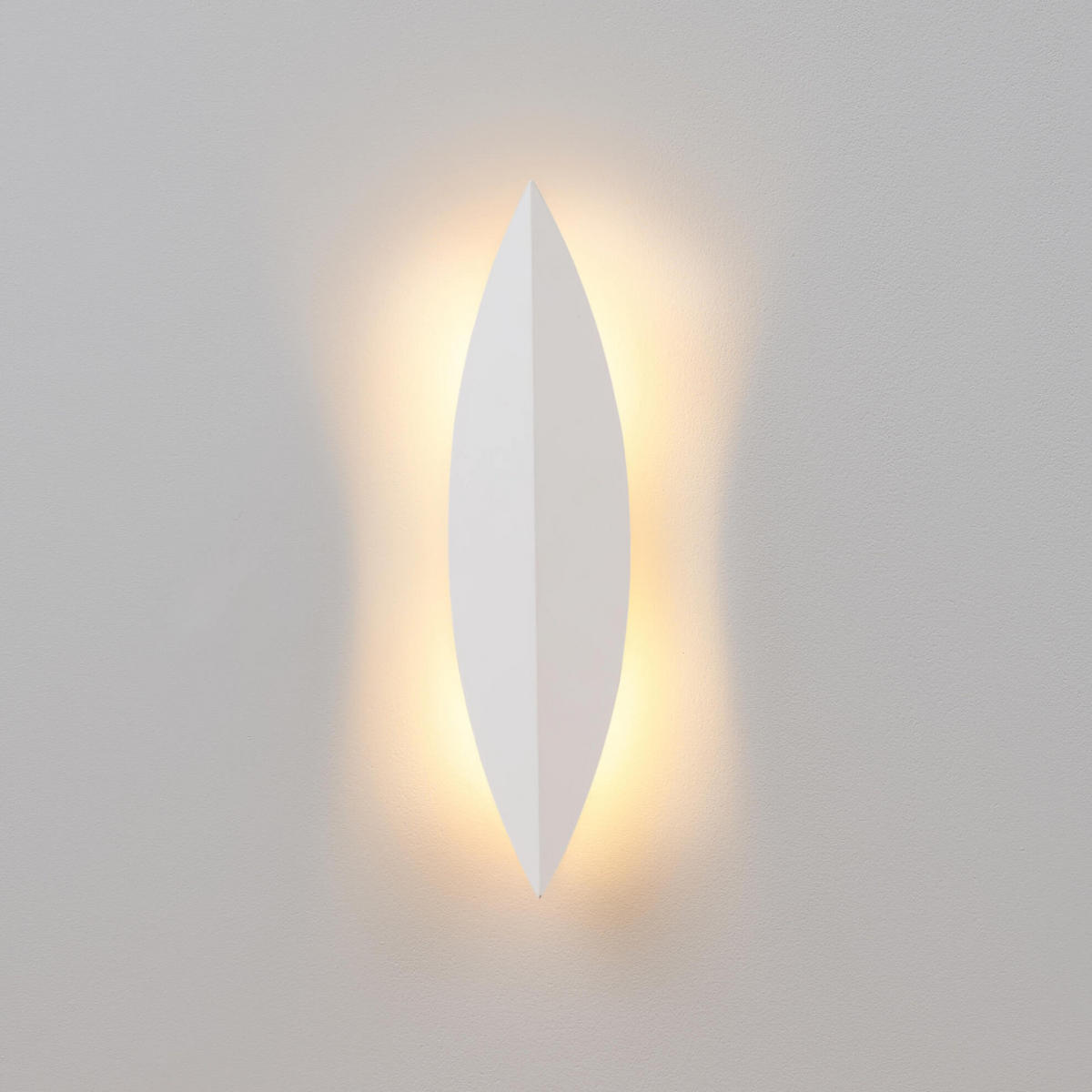 WANDLEUCHTE Moana, Weiß, 40cm - Weiß, Metall (10/40/10cm) - KOSILUM