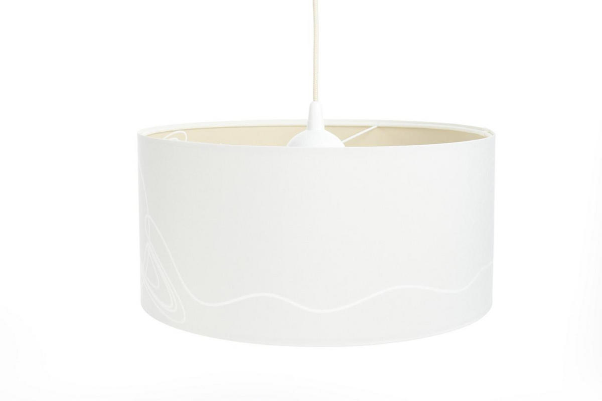 HÄNGELEUCHTE Weiß 40/90 cm - Beige/Weiß, Kunststoff (20/0.4/90cm) - ONZENO