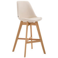 BARHOCKER Dumir Kunstleder Creme - Creme, Leder (48/112/56cm) - DELUKE