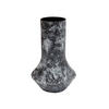 VASE Mosaic Marble Schwarz 20/20/31 cm - Schwarz, Metall (31cm) - Present Time