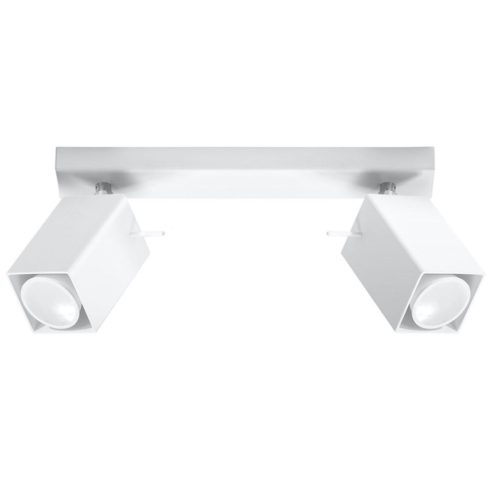 DECKENLEUCHTE Stahl Weiß bewegliche Spots - Weiß, Metall (30/8/15cm)