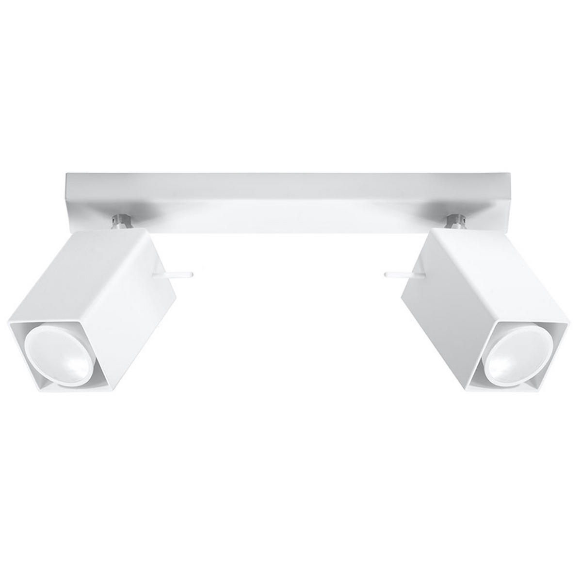 DECKENLEUCHTE Stahl Weiß bewegliche Spots - Weiß, Metall (30/8/15cm)