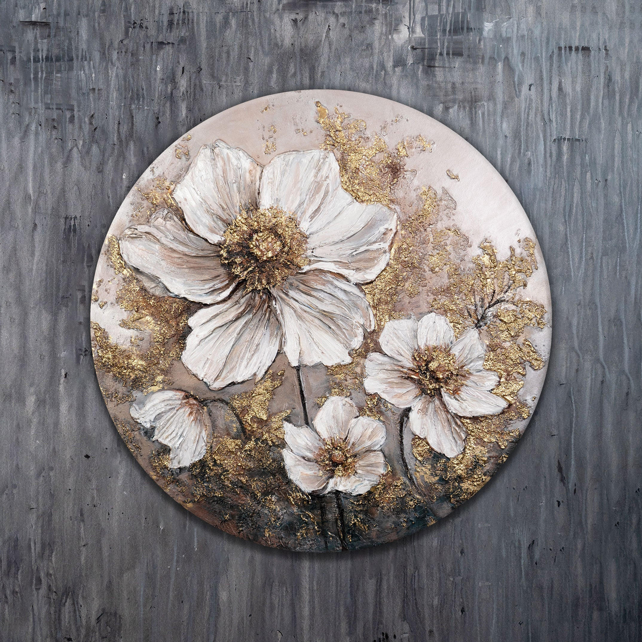 GEMÄLDE Das Glühen der Knospen auf Keilrahmen 60 cm - Multicolor, Holz (60/60cm) - YS-art gallery