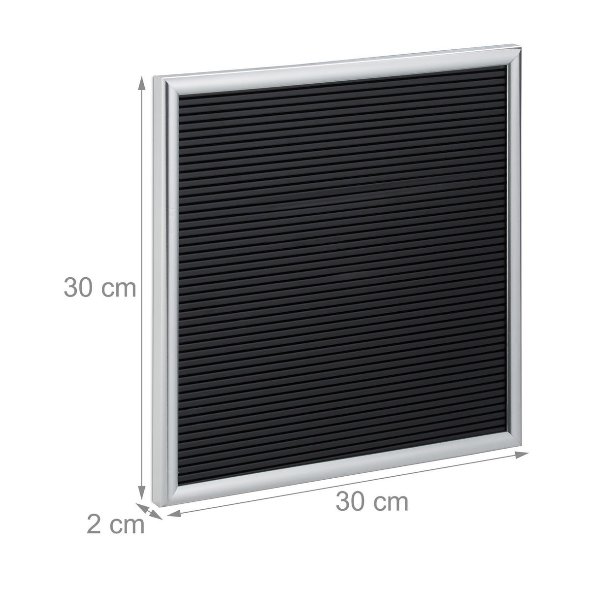 LETTERBOARD - Schwarz, Kunststoff (30/2/30cm) - Relaxdays