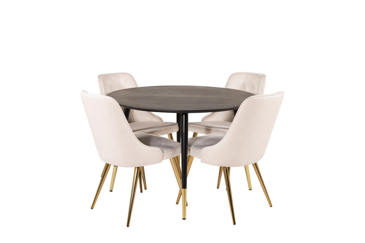 TISCHGRUPPE Beige - Beige, Holzwerkstoff (115/75/115cm) - ebuy24