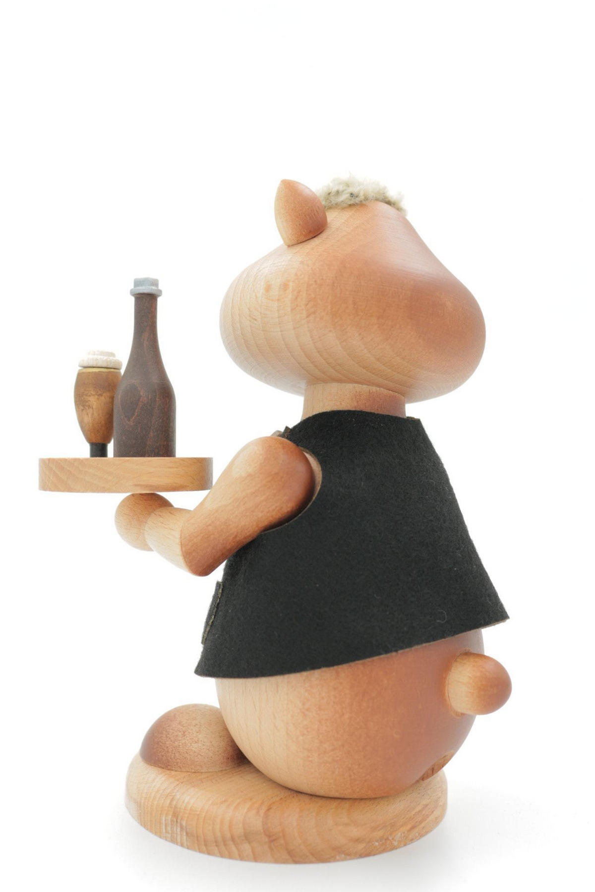 RAUCHFIGUR Hamster Kellner 18 cm - Multicolor, Holz (12/18/0.1cm)