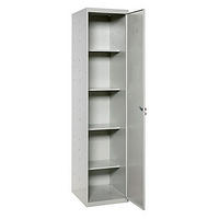 PUTZMITTELSCHRANK Amego HxBxT 180x40x40 cm 4x Fachboden Grau-Grau - Grau, Metall (40/180/40cm) - PROREGAL