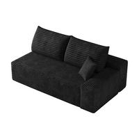SOFAELEMENT DE-34721 rechte Chaiselongue Schwarz - Schwarz, Textil (95/83/175cm) - ComfortXL