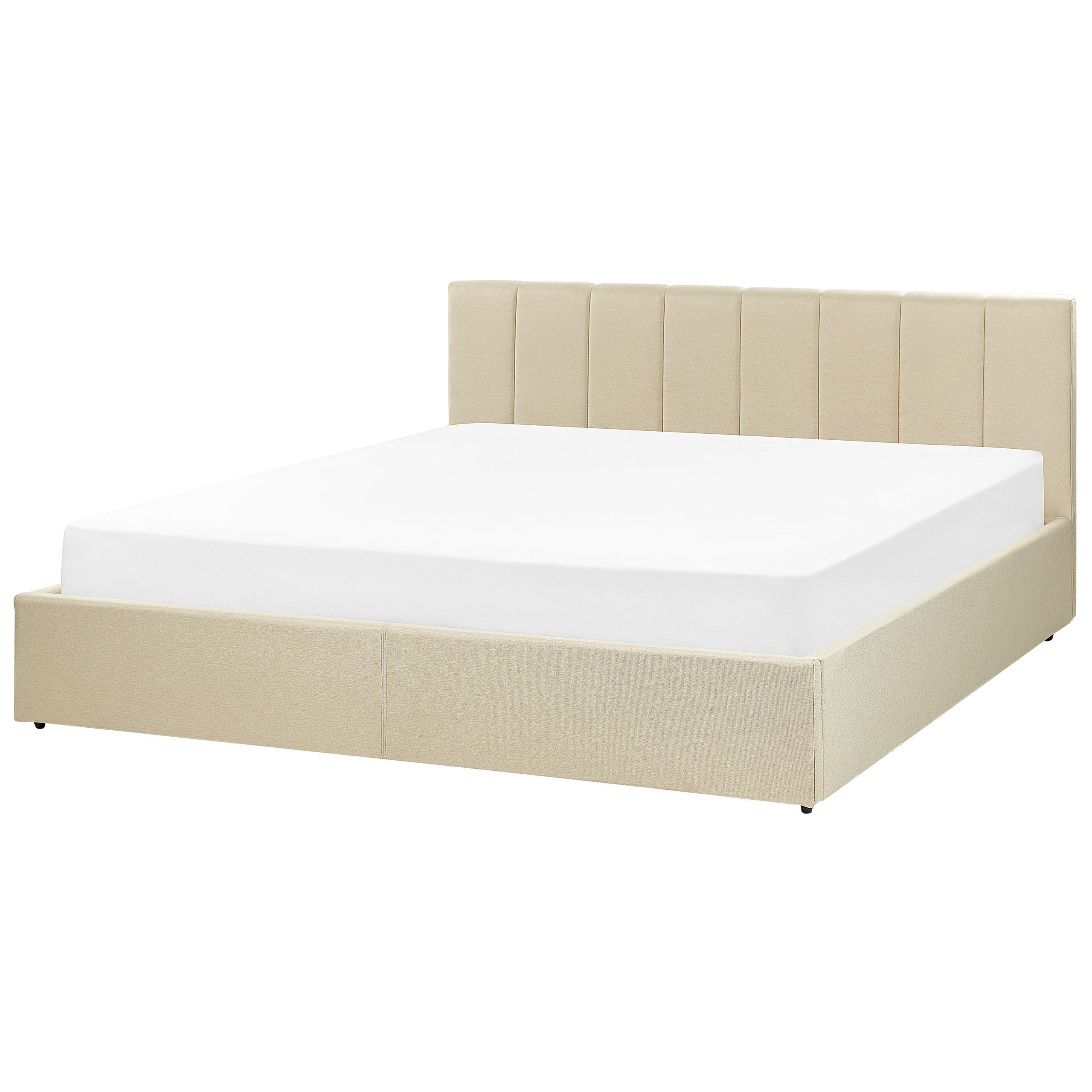 POLSTERBETT 180/200cm Beige Dreux - Beige, Textil (180/200cm) - Beliani