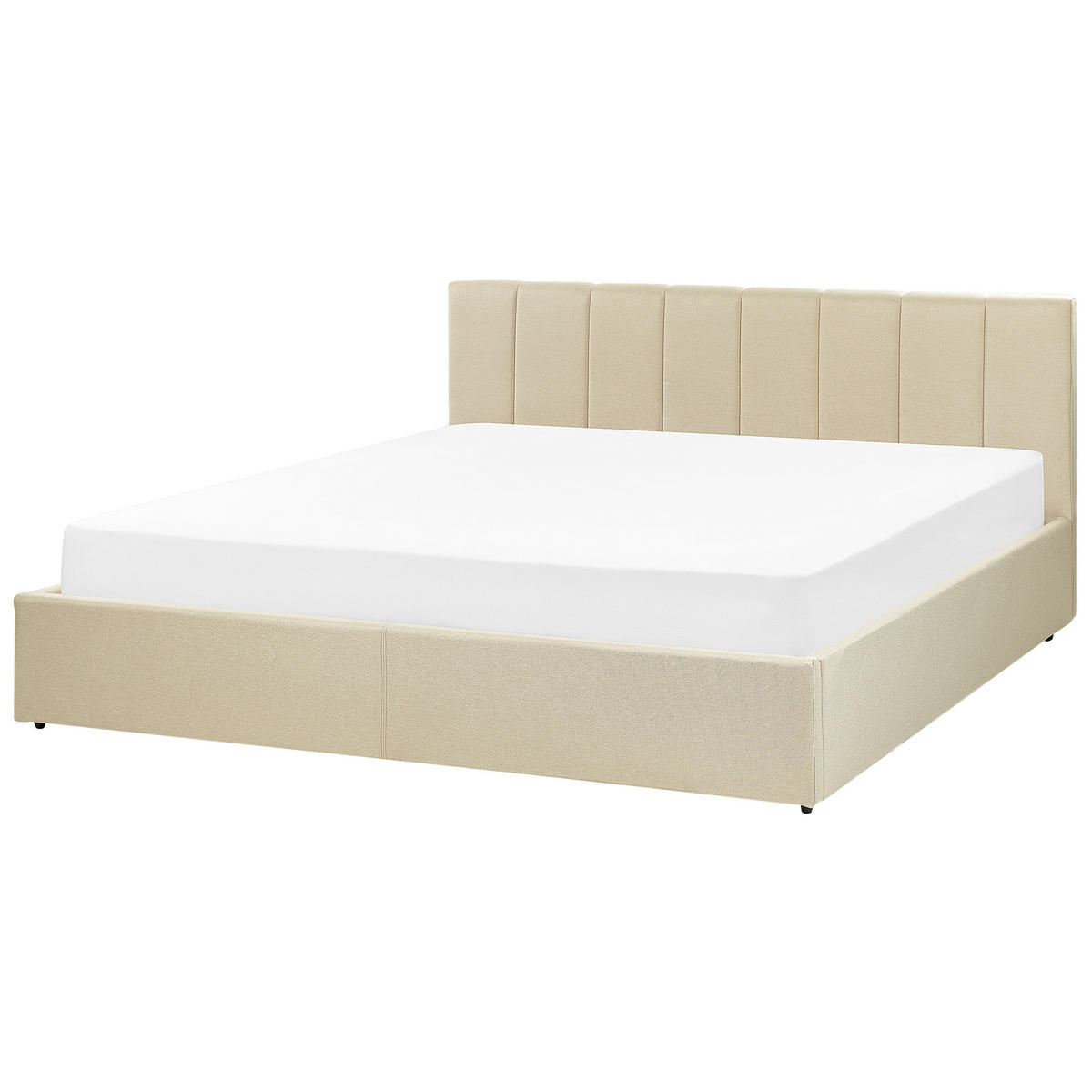 POLSTERBETT 180/200cm Beige Dreux - Beige, Textil (180/200cm) - Beliani