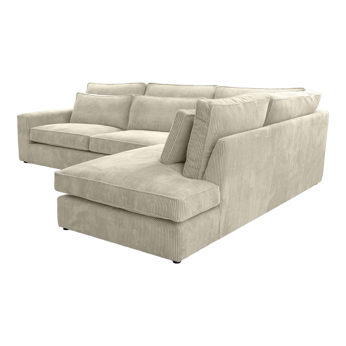 ECKSOFA CAMBO Ohne Schlaffunktion, Creme - Creme, Textil (314/224cm) - Fedve