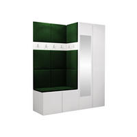 MOBILIER PENTRU HOL Orion XII - alb/verde, material plastic/compozit lemnos (158/186/46cm) - MIRJAN24