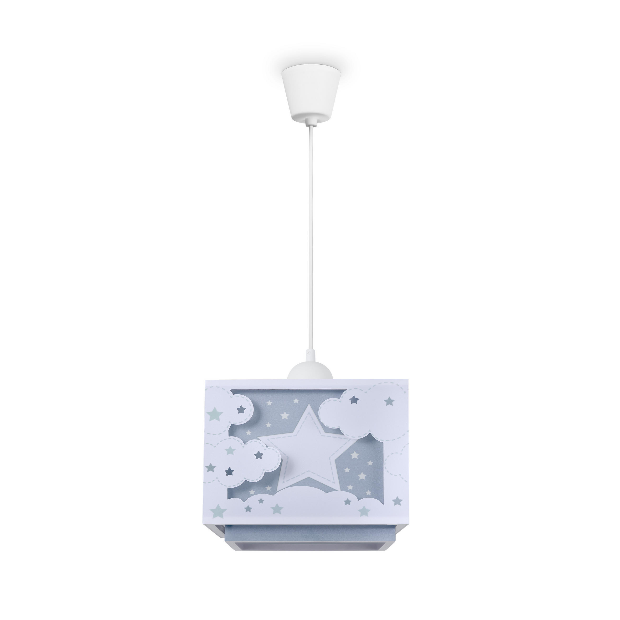 PENDELLEUCHTE Greta Pd Moony - Blau, Kunststoff (24/24/24.9cm) - Paco Home