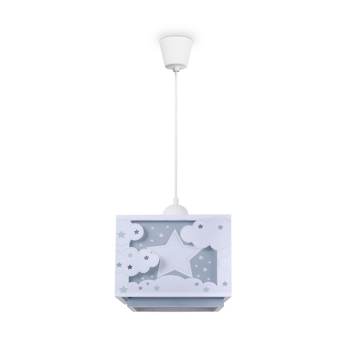 PENDELLEUCHTE Greta Pd Moony - Blau, Kunststoff (24/24/24.9cm) - Paco Home