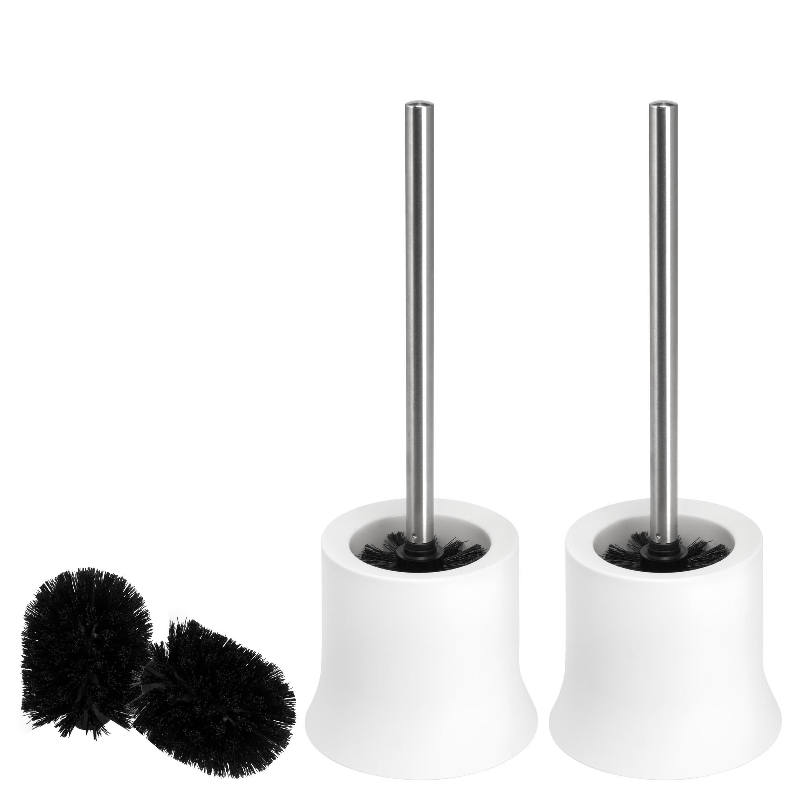 WC-BÜRSTE 2er Set, weiß - Weiß, Kunststoff (13.7/37.5/13.7cm) - bremermann