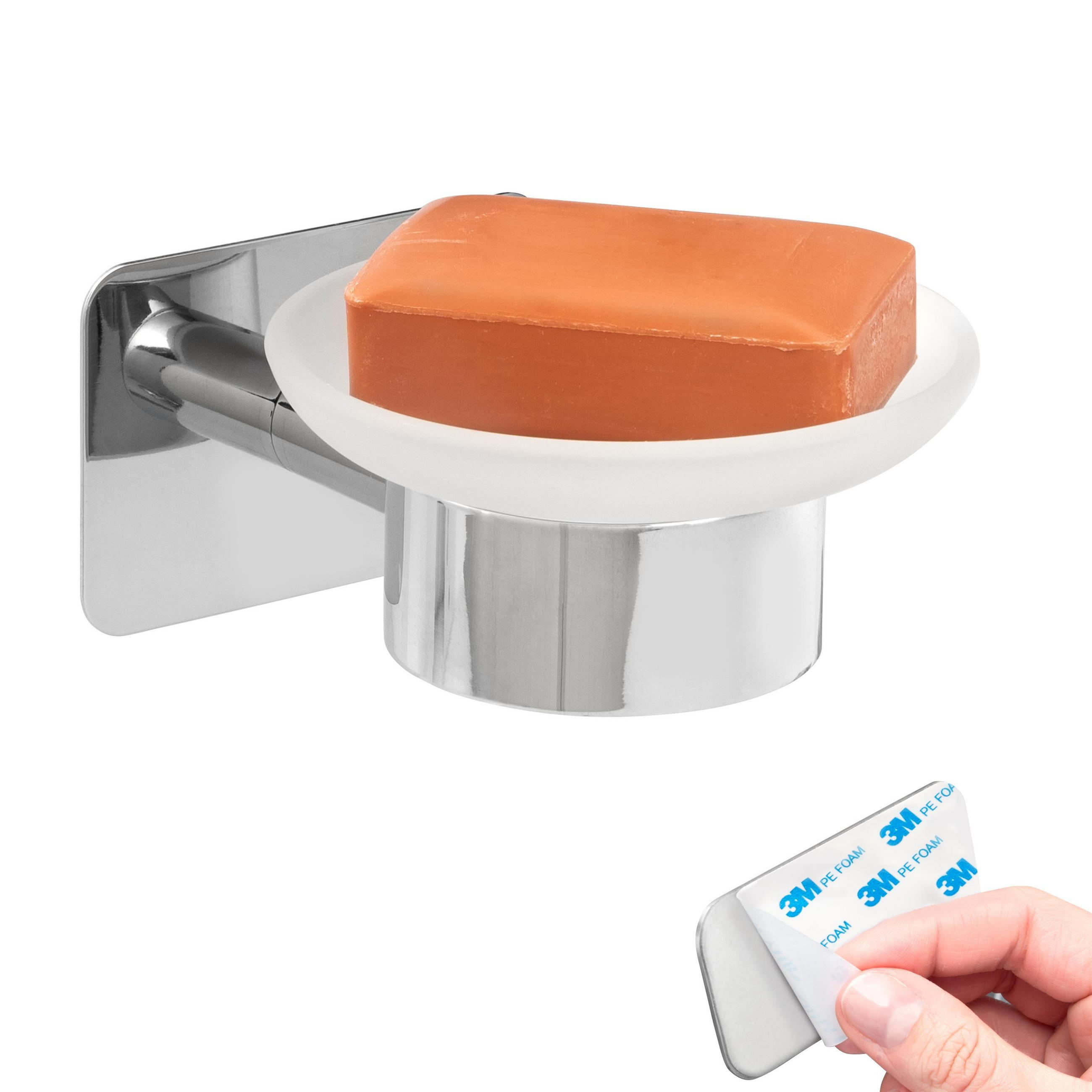 SEIFENSCHALE LUCENTE TAPE, Edelstahl - Chromfarben, Metall (11/6.5/13cm) - bremermann