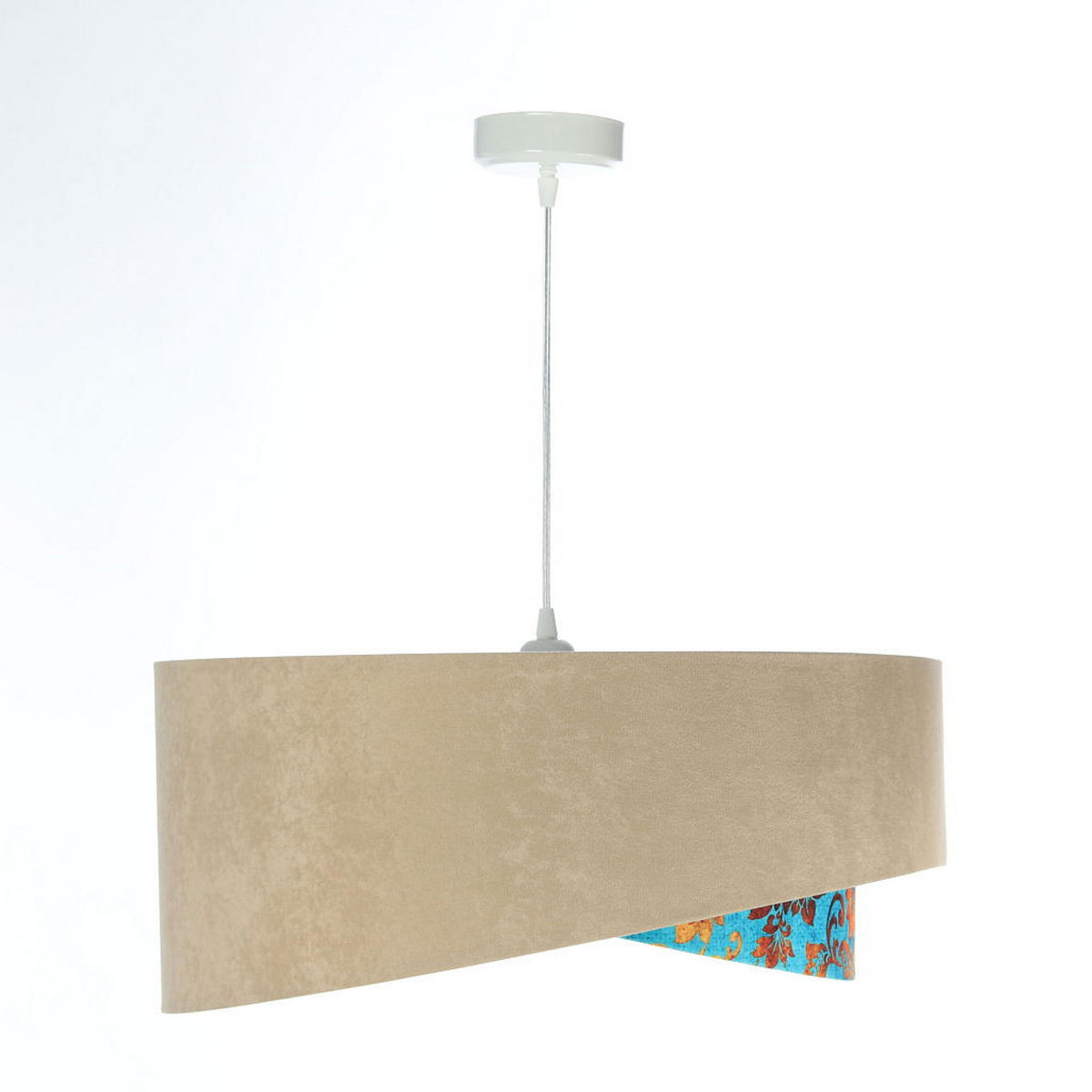 HÄNGELEUCHTE Türkis 50/23 cm - Türkis, Kunststoff (50/1.3/23cm) - ONZENO