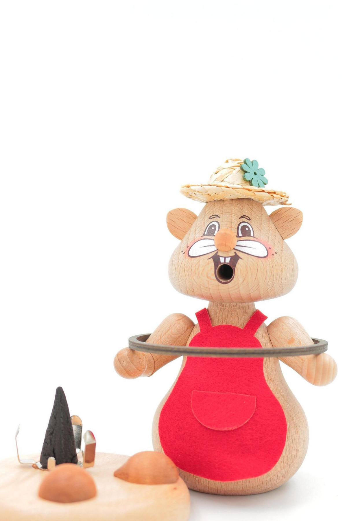 RAUCHFIGUR Hamster Fitnesslady 13 cm - Multicolor, Holz (8/13/0.1cm)