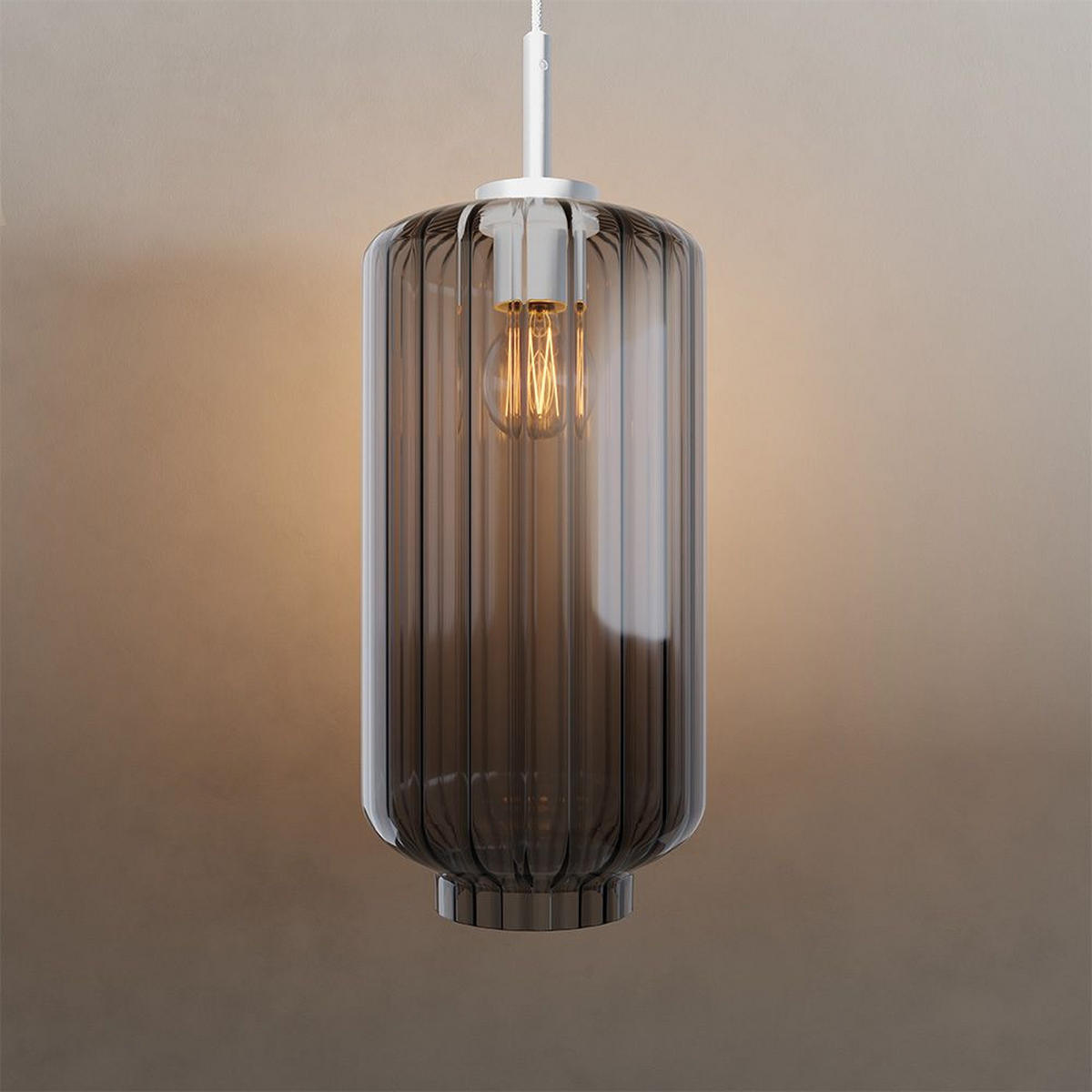 GALERIELEUCHTE Velo Braun Ø 20cm - Braun, Glas (20/20/20cm) - s.luce