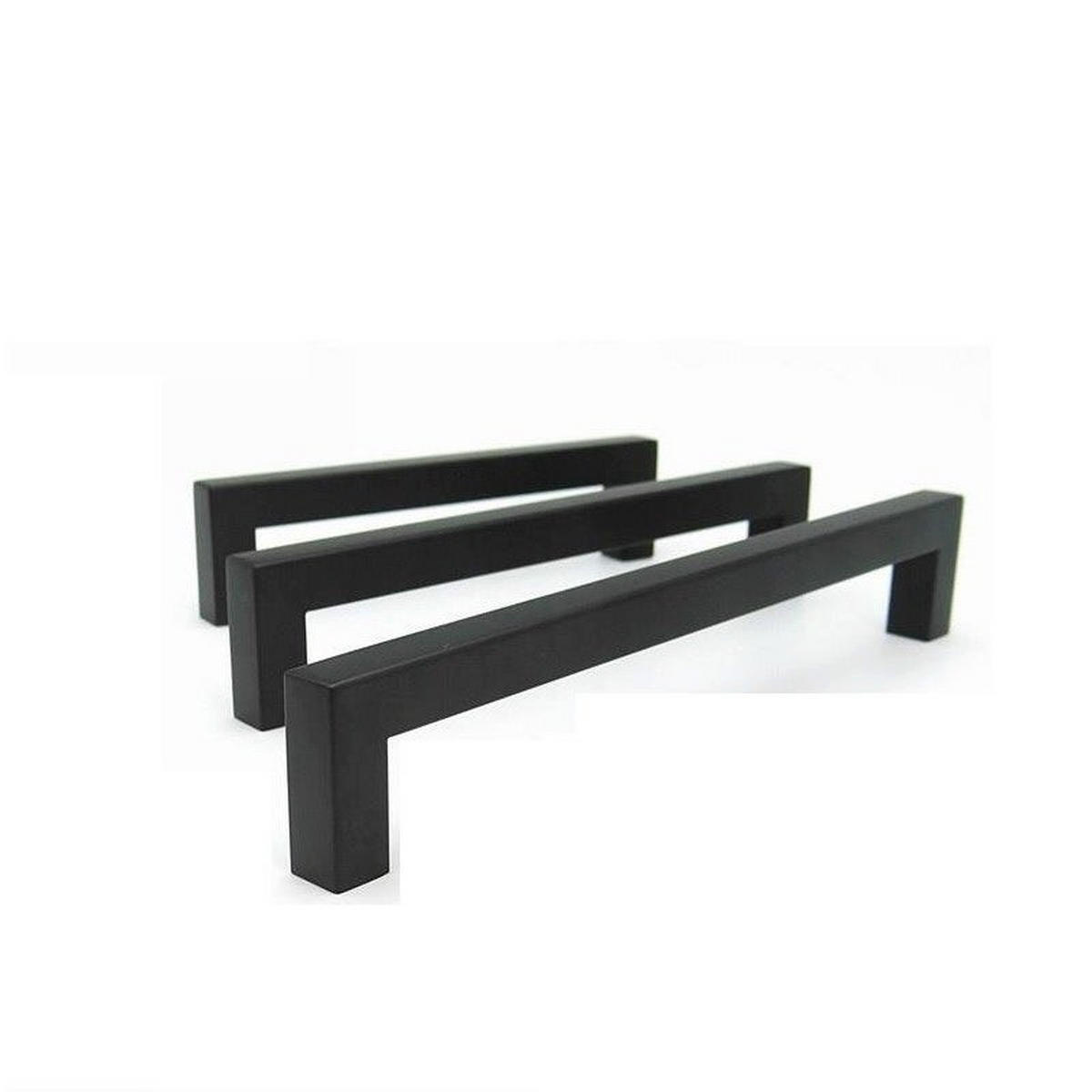 MÖBELGRIFF Schwarz 15er-Set 128 mm Edelstahl - Schwarz, Metall (1.2/1.2/12.8cm)
